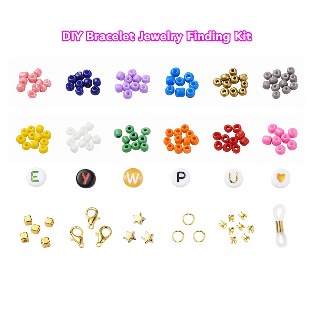 Kit perles Heishi polymère 6x1mm trou 2mm 15 couleurs env. 3000 pièces, accessoires et cauris (copie)
