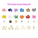 Kit perles Heishi polymère 6x1mm trou 2mm 15 couleurs env. 3000 pièces, accessoires et cauris (copie)