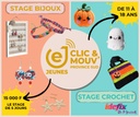 STAGE CROCHET POUR ADOS (de 11 à 18 ans) - VACANCES SCOLAIRES D'OCTOBRE 2025 (le MATIN de 9h30-11h00)