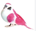 Grand oiseau sur pince, multicolore, ~ 8.5 - 13cm