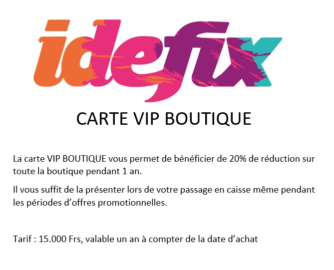 Carte VIP Boutique 20%