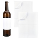 Feuille blanche autocollante pour impression, 4 étiquettes de bouteilles de vin, A4