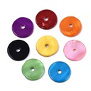 Perle Nacre, forme heishi, différents coloris, 15x2mm, trou 2.5mm