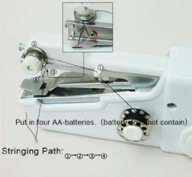 Machine à coudre à main, sans fil