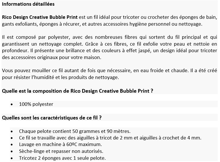 Laine Pelote de laine pailleté bubble, 1mm x 90m, 50gr