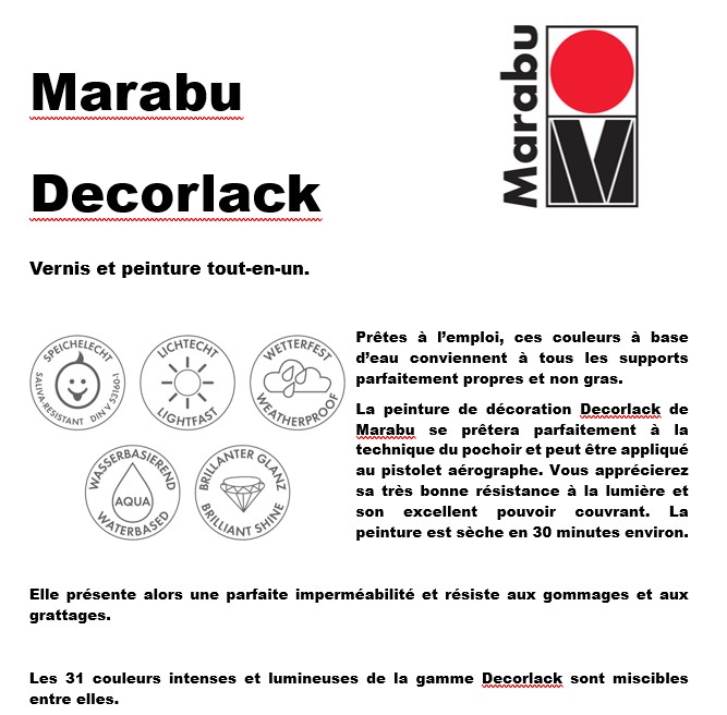 Marabu Decorlack, peinture et vernis