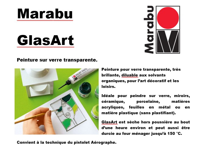 Peinture Glas Art pour verre, porcelaine, plexiglas, citron 421, 15ml