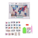 Kit complet de diamond painting, 30x25, cabane dans la forêt