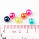 Perles imitation nacre, colorées, diamètre 8mm, Trou: 2mm sachet de 200
