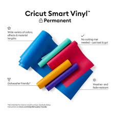 CRICUT SMART VINYLE PERMANENT 33X90CM, 4 coloris au choix