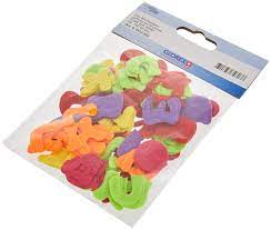 Lettres en feutrine multicolores 150 pièces