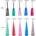 Kit de 10 flacon plastique, 30ml, avec 20 pointes d'aiguille et 20 bouchons