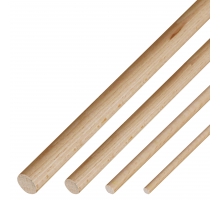  Baguette en hêtre ronde diam 10mm x 1m