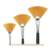 [P139RT3] Pinceau en poils synthétiques CERADEL +/- 2cm sur virole argentée N°3