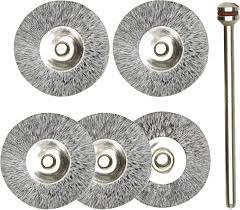 PROXXON P32 28952 brosse circulaire en acier x 5 axe 2.35mm diam 22mm