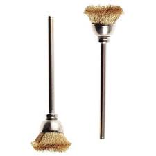 PROXXON P32 28963 brosses laiton x 2 diam 13 mm axe 2,35 mm