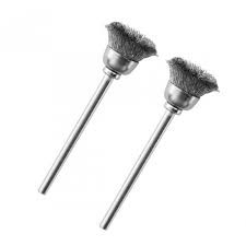 Proxxon 28953 brosses en acier inox x2 diam 13 mm axe 2.35 mm