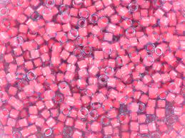 Perles Miyuki delica 11/0 fiole d'env. 3gr ROSE BRILLANT DB2048