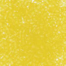 Perles Miyuki delica 11/0 fiole d'env.3gr JAUNE MIEL TRANSPARENT DB1301