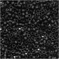 [SEED-X0054-DB0310] Perles Miyuki delica 11/0 fiole d'env. 3gr NOIR MAT DB310