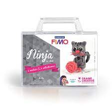 Kit figurine fimo miss creative &quot;ninja le chat&quot;