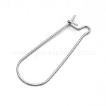 [5611  STAS-N075-03] Créole INOX argenté, 33x12.5x5mm, unité