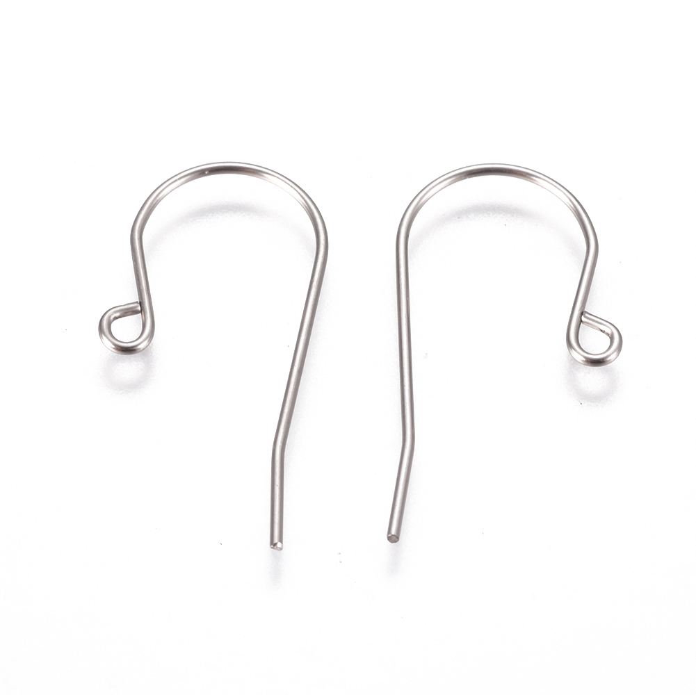 Boucle d'oreille INOX, 27.5x13x0.8mm