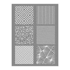 Pochoir A4 géométrique triangle 21x29.7cm