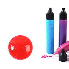 Peinture slow & art rouge pailletté 30ml