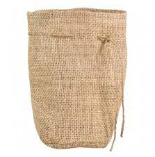 Sac en jute avec fond rond diam 147 cm - H 21 cm