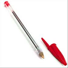 Stylo bille bic crystal rouge pointe fine 1mm