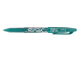 Stylo roller pilot frixion ball vert rechargeable avec gomme pointe 0.7mm