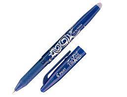 Stylo roller pilot frixion ball bleu rechargeable avec gomme pointe 0.7mm