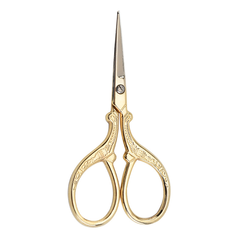 Ciseaux de broderie en INOX, couleur or, 90x45mm