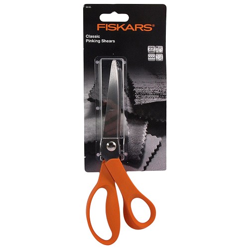 Ciseaux cranteurs fiskars droitier orange 23cm