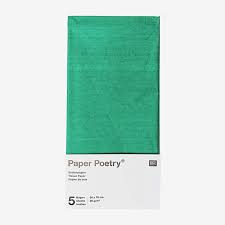 Papier de soie, 5 feuilles de 50x70cm vert