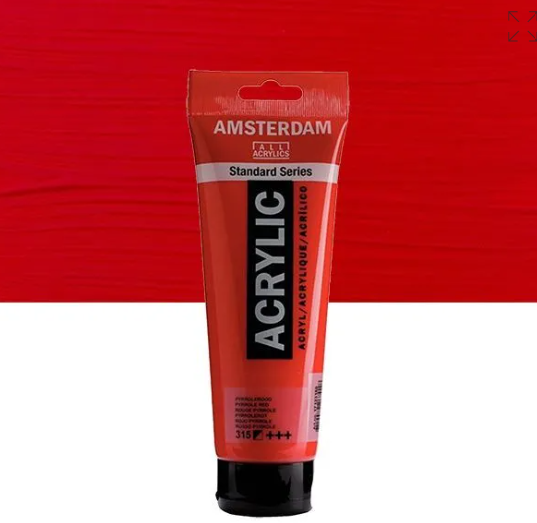 Acrylique AMSTERDAM, rouge pyrrole, 250 ml