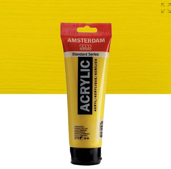 Acrylique AMSTERDAM, jaune primaire, 250 ml