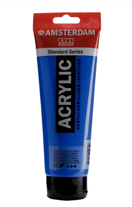 Acrylique AMSTERDAM, bleu cobalt outremer, 250 ml