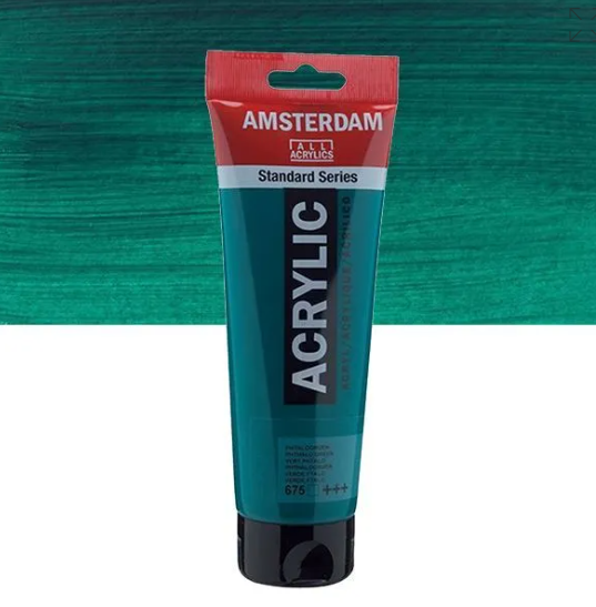 Acrylique AMSTERDAM, vert phtalo, 250 ml