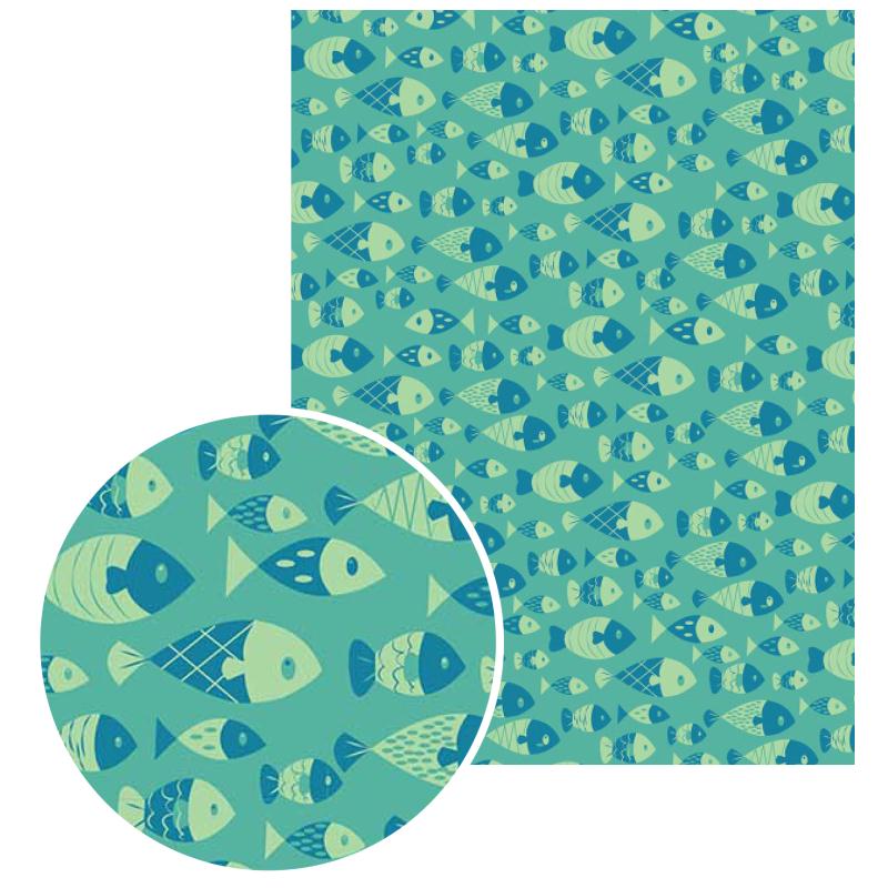 Feuille gluepatch sous l'océan 30x40cm