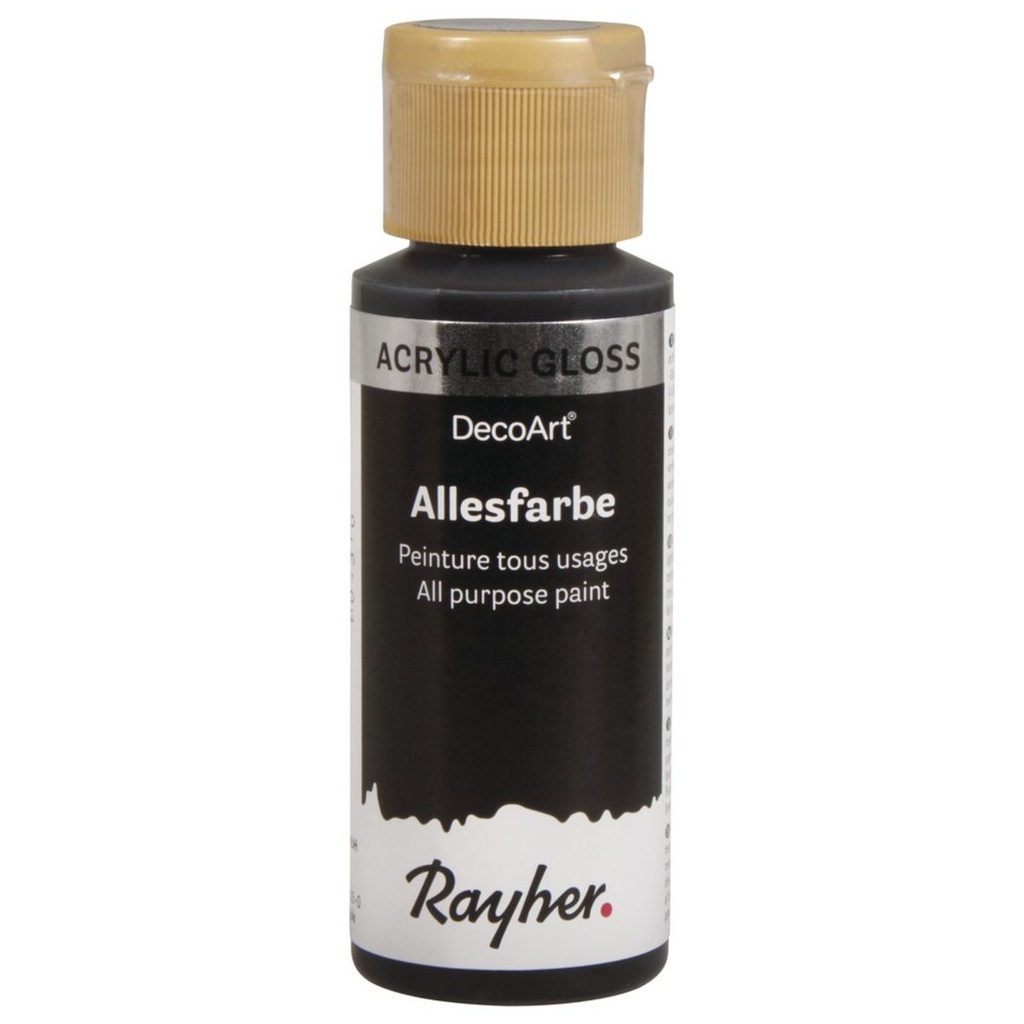 Rayher / Peinture acrylique matt, noir, 59ml