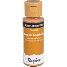 Rayher / Peinture acrylique métallique, or brocart, 59ml