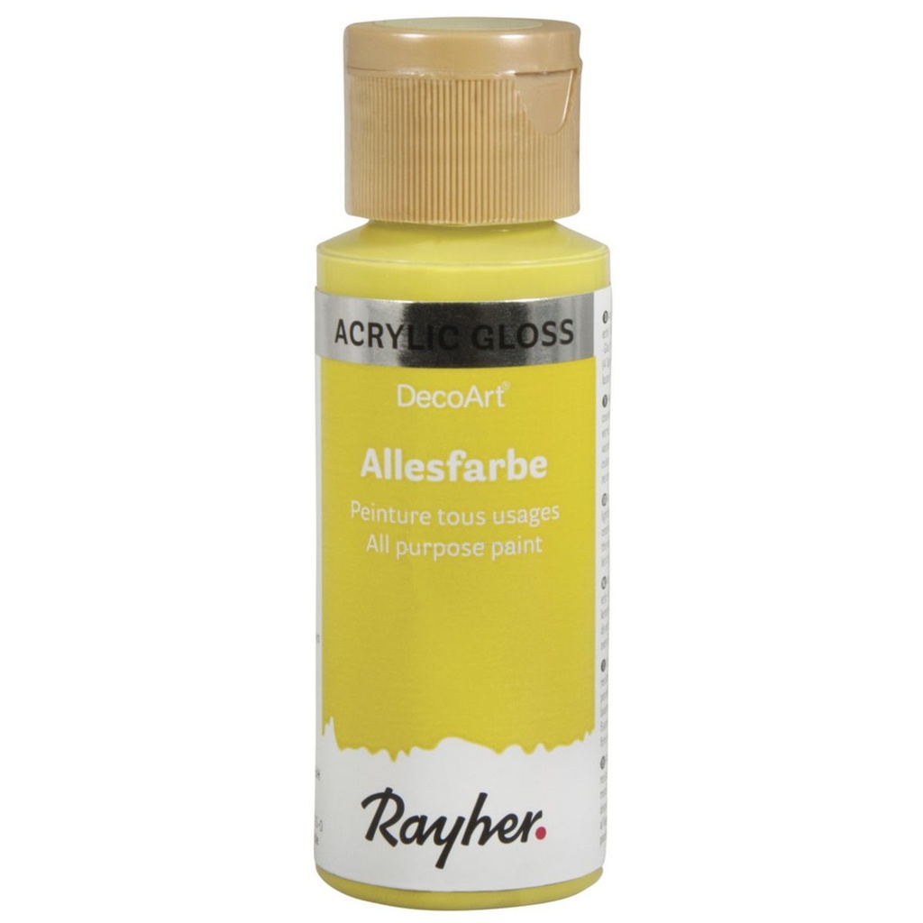 Rayher / Peinture acrylique matt, jaune maïs, 59ml