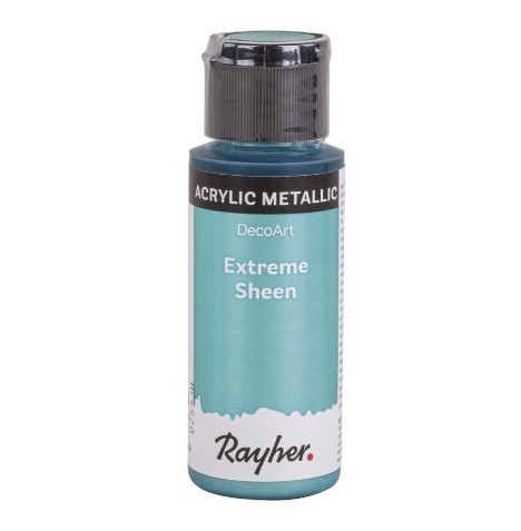 Rayher / Peinture acrylique métallique Extreme Sheen, bleu gris, 59ml