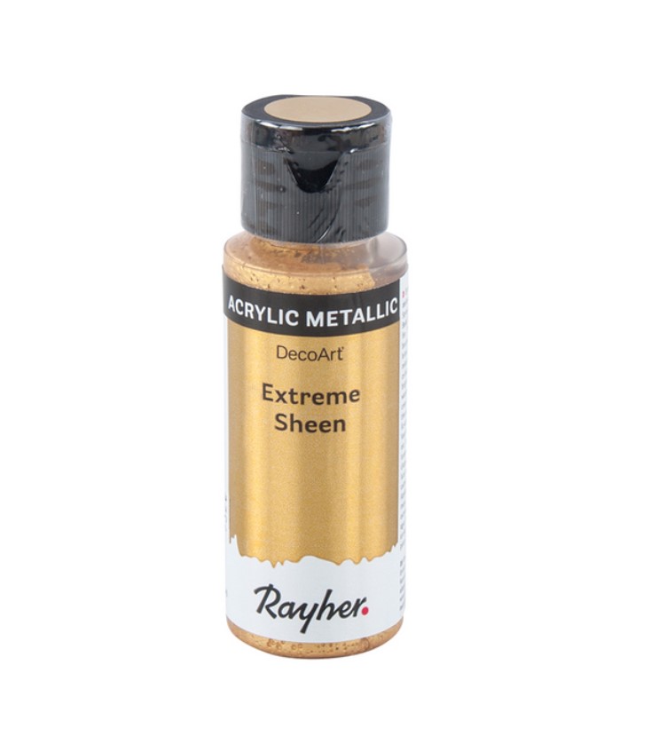 Rayher / Peinture acrylique métallique Extreme sheen, or, 59ml