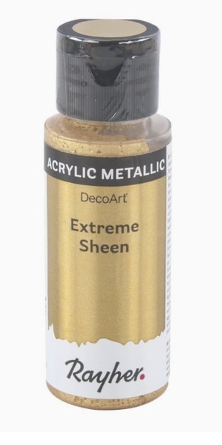 Rayher / Peinture acrylique métallique Extreme sheen, cachemire or, 59ml