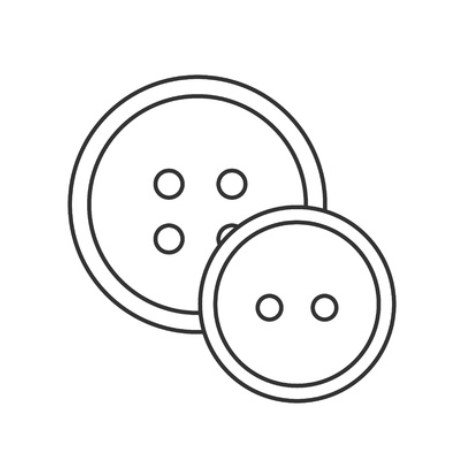 [393103] Boutons pression snaps blanc 12.4mm x 30 pièces