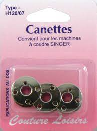 Canettes en métal, convient pour Singer automatique, x 3 pièces