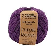 Coton cablé purple reine 2,5mmx80m 200g